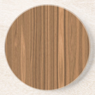 Light Brown Wood Grain Coaster