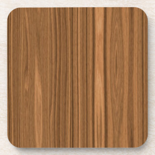 Light Brown Wood Grain Coaster