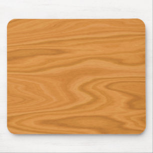 Light brown wood mouse mat