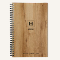 Light Brown Wood Veneer Classic Monogram
