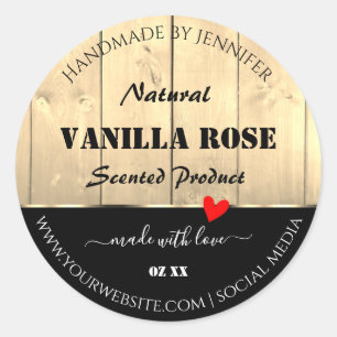 Light Brown Wooden Boards Product Packaging Labels