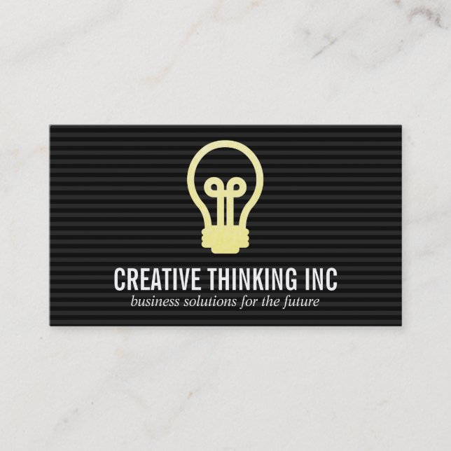 Light Bulb Business Card (Front)