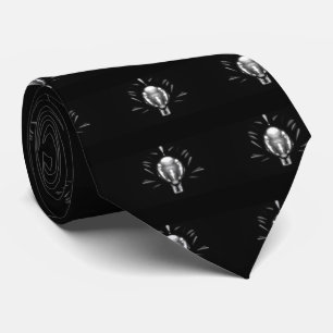 Light bulb graphic tie
