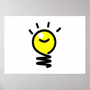 Light Bulb Idea Poster