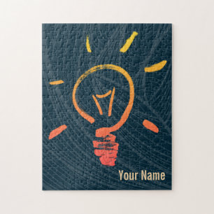 Light bulb lamp retro lightbulb smart electrician jigsaw puzzle