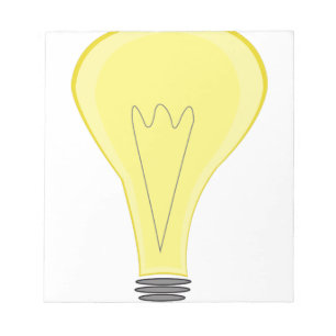 light bulb notepad