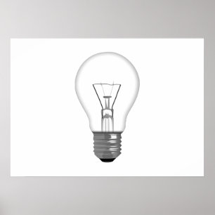 Light Bulb Poster