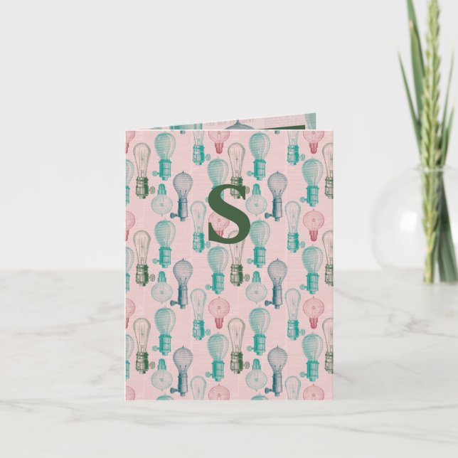 Light bulbs Architectural drawing Everyday Card (Front)