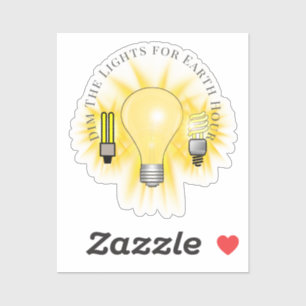 Light Bulbs Dim The Lights Earth Hour