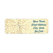 Light Burst Return Address Labels