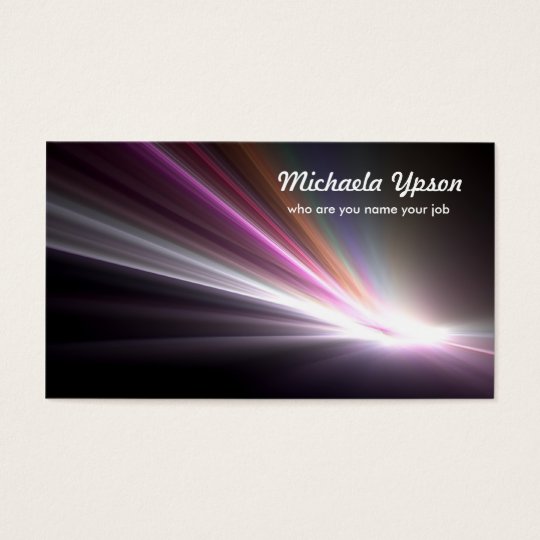 light business card