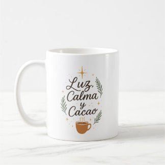✨ Light, Calm and Cocoa - Aesthetic Christmas Desi Coffee Mug