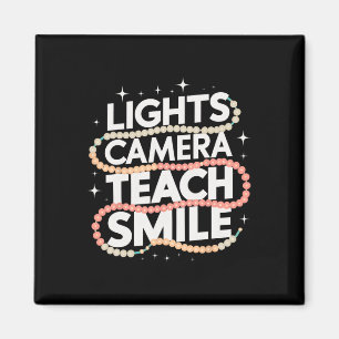 Light Camera Teach Smile Funny Back To School Teac Magnet