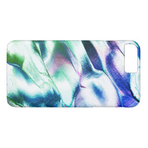Light carved from matte metal, green to blue colou iPhone 8 plus/7 plus case