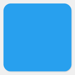 Light Cerulean Blue Fashion Colour Trend 2014 Square Sticker