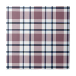 Light chequered retro pattern brown grey white tile