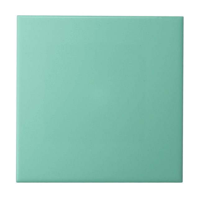 Light Coastal Green Solid Colour Tile (Front)