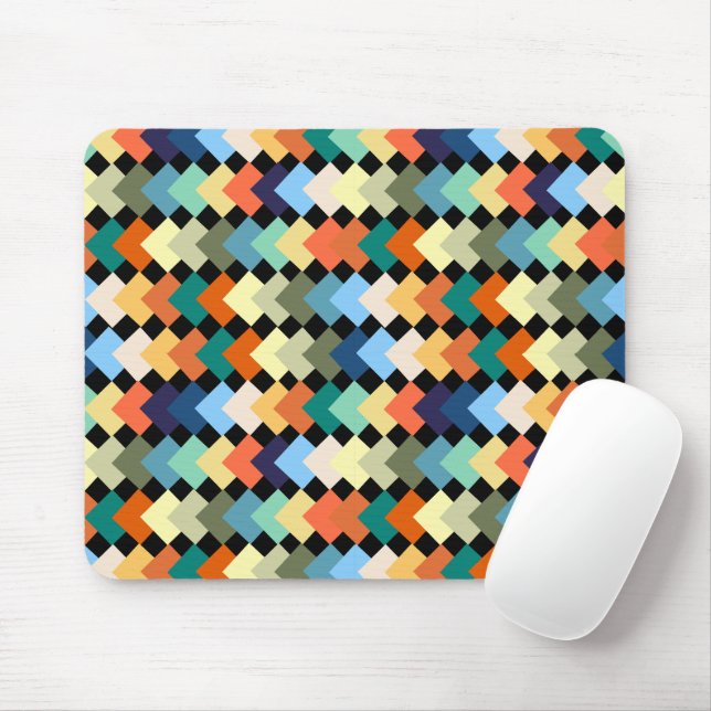Light Coloured Diamonds Mouse Mat (With Mouse)