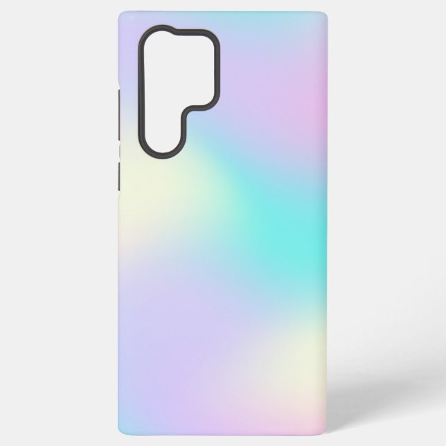 Light colours holographic background samsung galaxy s22 ultra case (Back)