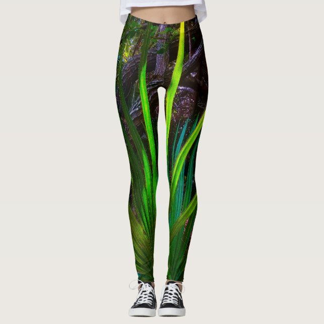 Light comes to the forest. leggings (Front)