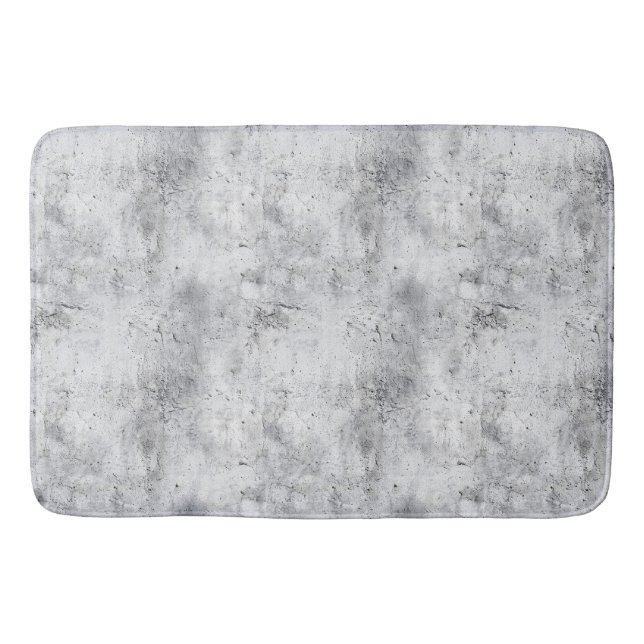 Light Concrete Plaster Texture with Distress Bath Mat (Front)