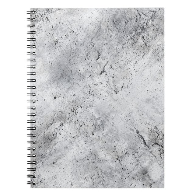 Light Concrete Plaster Texture with Distress Notebook (Front)