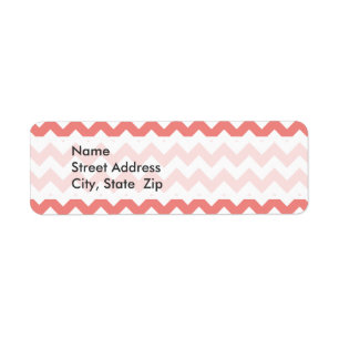 Light Coral Chevron Stripes