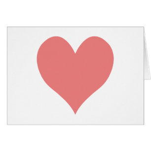 Light Coral Heart Shape