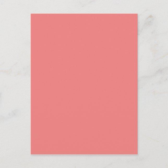 Light Coral  hex code F08080 Postcard (Front)