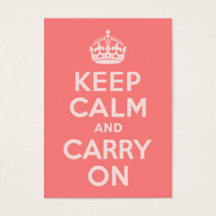 Light Coral Keep Calm and Carry On