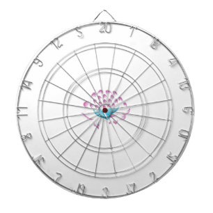 Light Cornflower Blue, Sky Megenta, Girly Dartboard