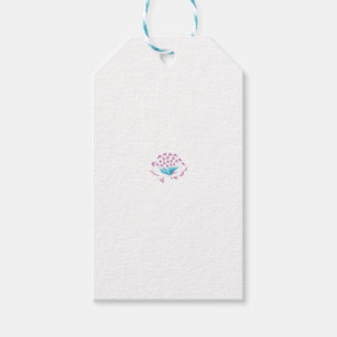Light Cornflower Blue, Sky Megenta, Girly Gift Tags