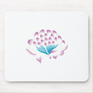 Light Cornflower Blue, Sky Megenta, Girly Mouse Mat