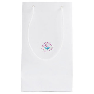 Light Cornflower Blue, Sky Megenta, Girly Small Gift Bag
