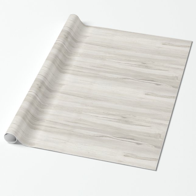 Light cream colour wood wrapping paper (Unrolled)