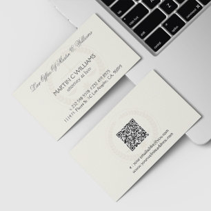 Light Cream Scale Of Justice Watermark Business Ca Card