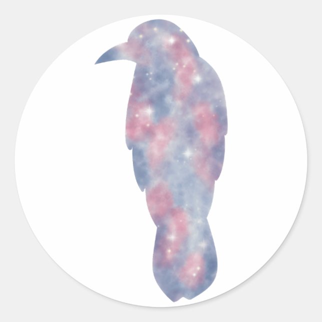 Light Crow Starscape Sticker (Front)