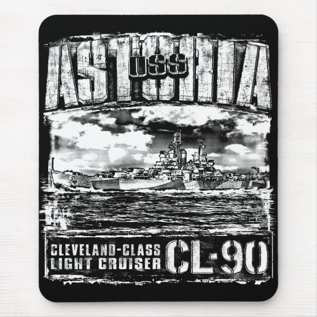 Light cruiser Astoria Mouse Mat (Front)