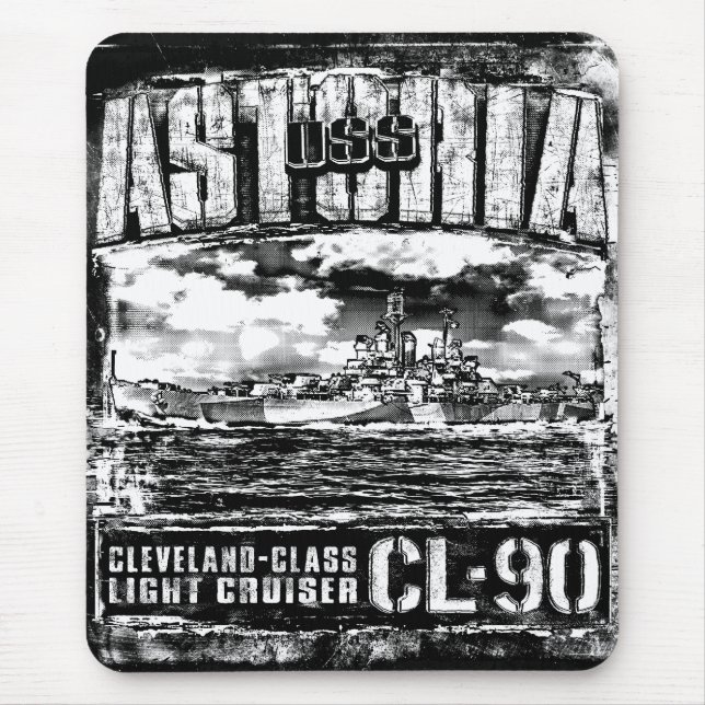 Light cruiser Astoria Mouse Mat (Front)