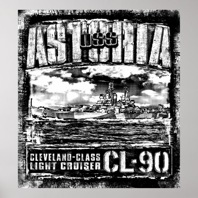 Light cruiser Astoria Poster (Front)