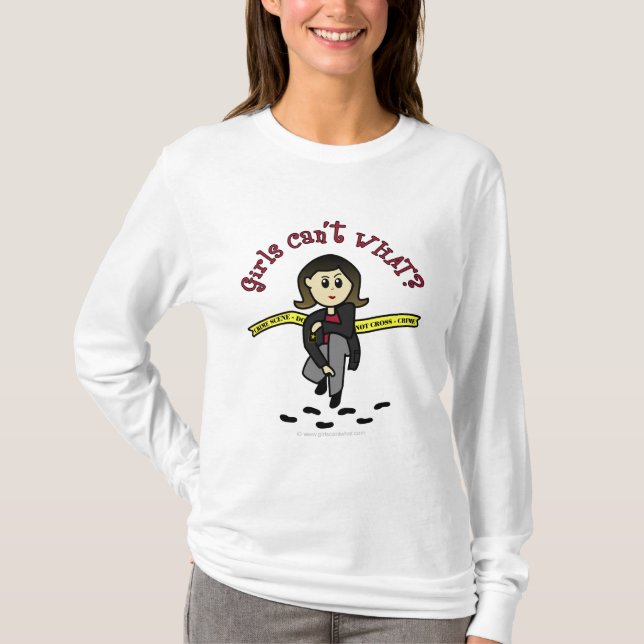 Light CSI Detective T-Shirt (Front)