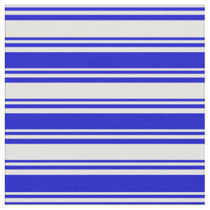 Light Cyan and Blue Coloured Stripes/Lines Pattern Fabric