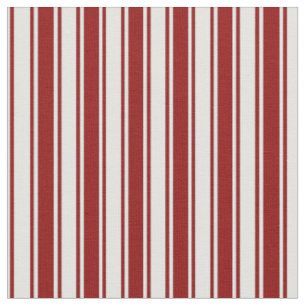 Light Cyan and Dark Red Coloured Stripes Pattern Fabric