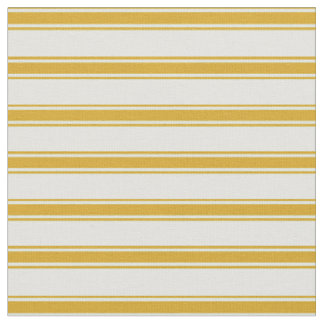 Light Cyan and Goldenrod Stripes Fabric