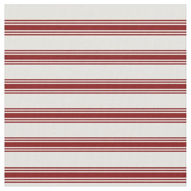 Light Cyan and Maroon Coloured Lines Fabric (Close Up)