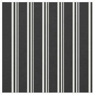 Light Cyan & Black Striped/Lined Pattern Fabric