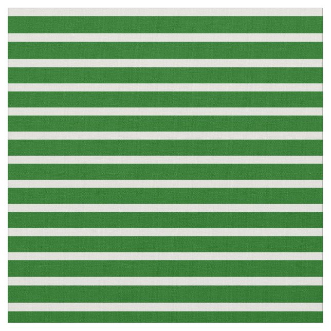 Light Cyan & Dark Green Coloured Stripes Pattern Fabric (Close Up)