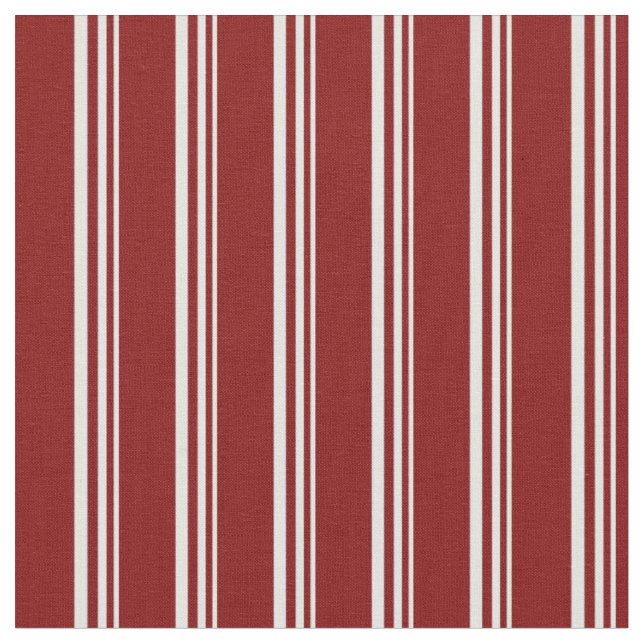 Light Cyan & Maroon Coloured Lined/Striped Pattern Fabric (Close Up)
