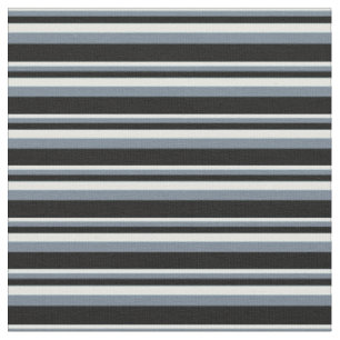 Light Cyan, Slate Grey & Black Coloured Pattern Fabric
