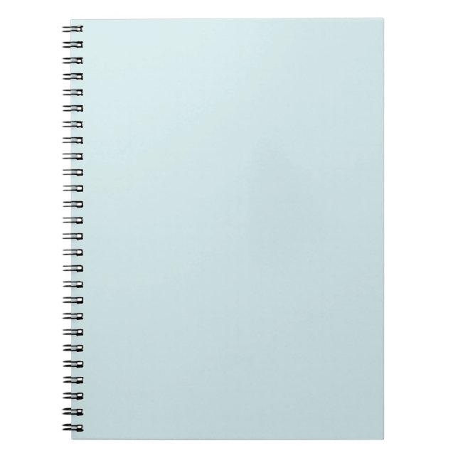 Light Cyan Solid Plain Colour Notebook (Front)